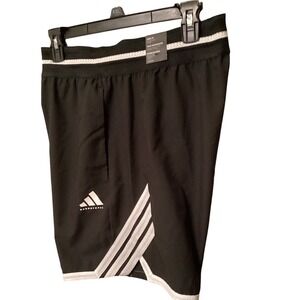 Adidas Mens Crazylite Basketball Shorts Black White 7 Inch Inseam JN0328 Size M